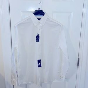 Nautica long sleeve dress shirt, 16 neck 34/35